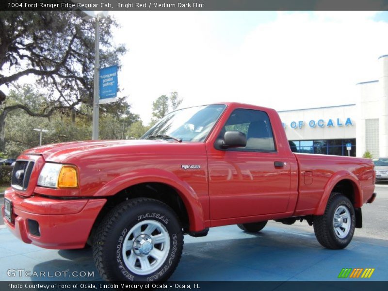 Bright Red / Medium Dark Flint 2004 Ford Ranger Edge Regular Cab