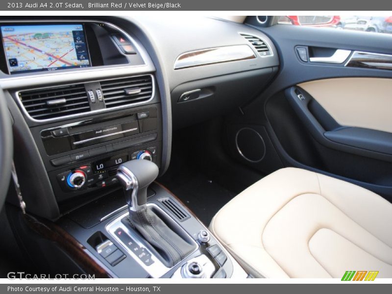 Brilliant Red / Velvet Beige/Black 2013 Audi A4 2.0T Sedan
