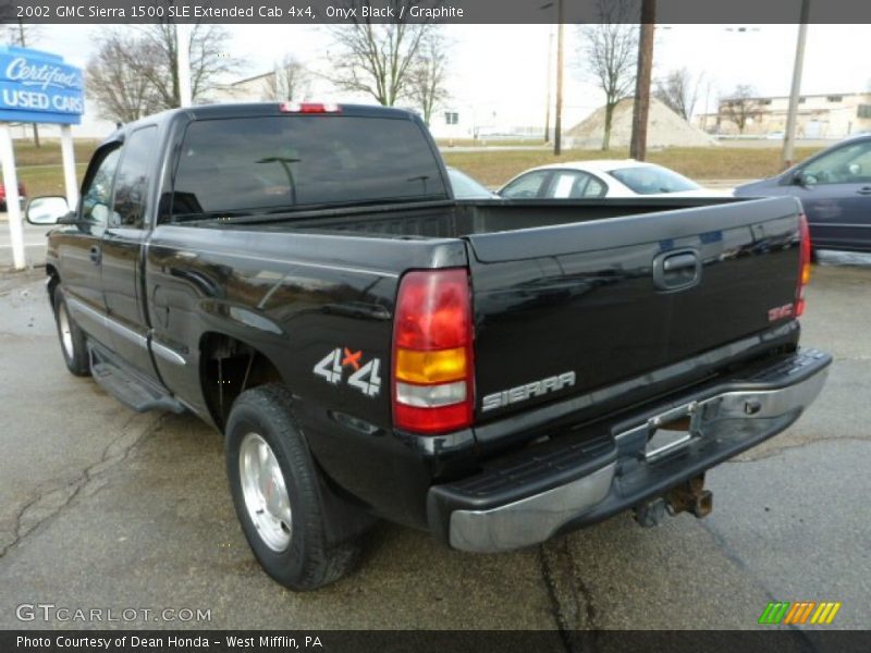 Onyx Black / Graphite 2002 GMC Sierra 1500 SLE Extended Cab 4x4