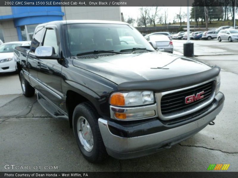 Onyx Black / Graphite 2002 GMC Sierra 1500 SLE Extended Cab 4x4