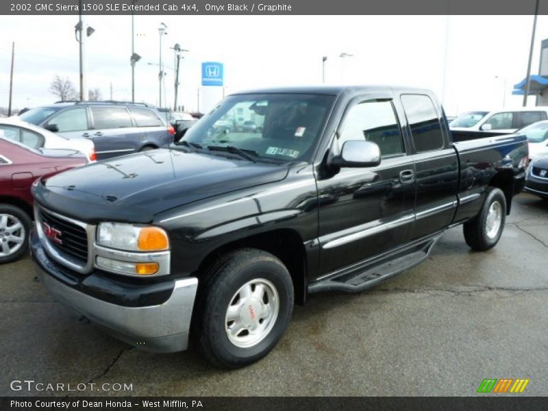 Onyx Black / Graphite 2002 GMC Sierra 1500 SLE Extended Cab 4x4