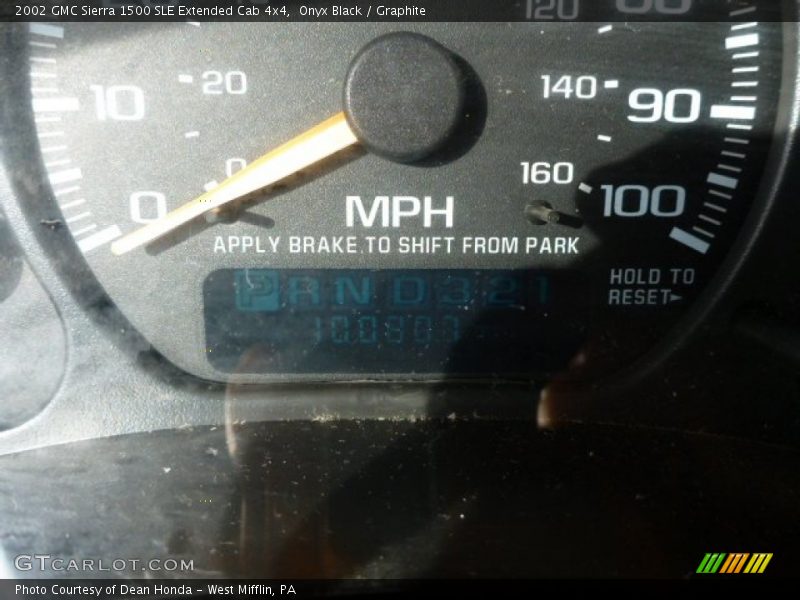 Onyx Black / Graphite 2002 GMC Sierra 1500 SLE Extended Cab 4x4