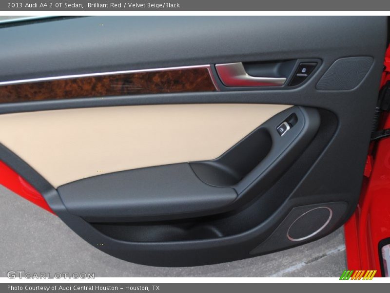 Brilliant Red / Velvet Beige/Black 2013 Audi A4 2.0T Sedan