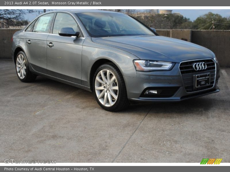 Monsoon Gray Metallic / Black 2013 Audi A4 2.0T Sedan