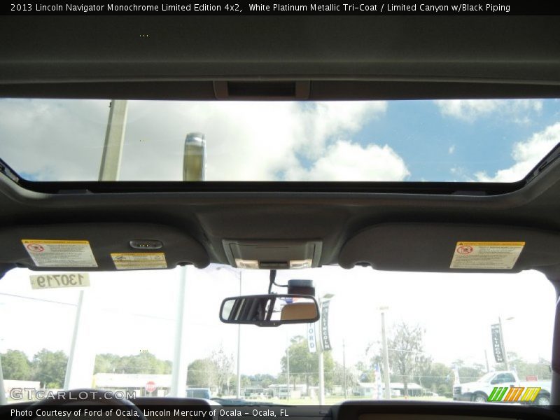 White Platinum Metallic Tri-Coat / Limited Canyon w/Black Piping 2013 Lincoln Navigator Monochrome Limited Edition 4x2