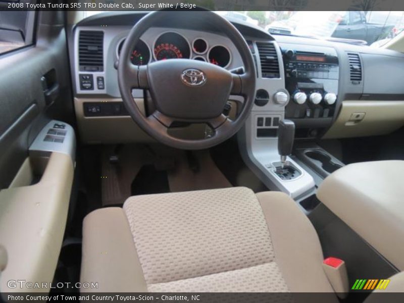 Super White / Beige 2008 Toyota Tundra SR5 TRD Double Cab