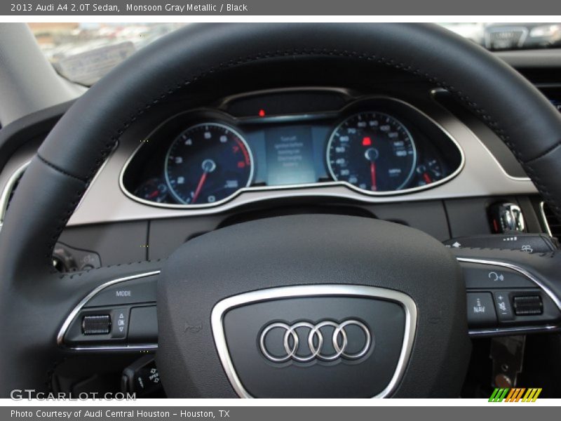 Monsoon Gray Metallic / Black 2013 Audi A4 2.0T Sedan