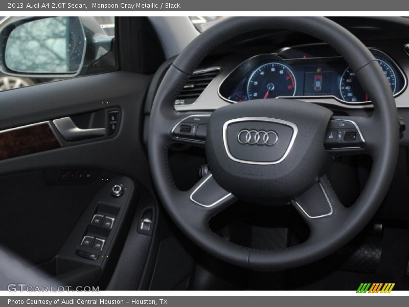 Monsoon Gray Metallic / Black 2013 Audi A4 2.0T Sedan