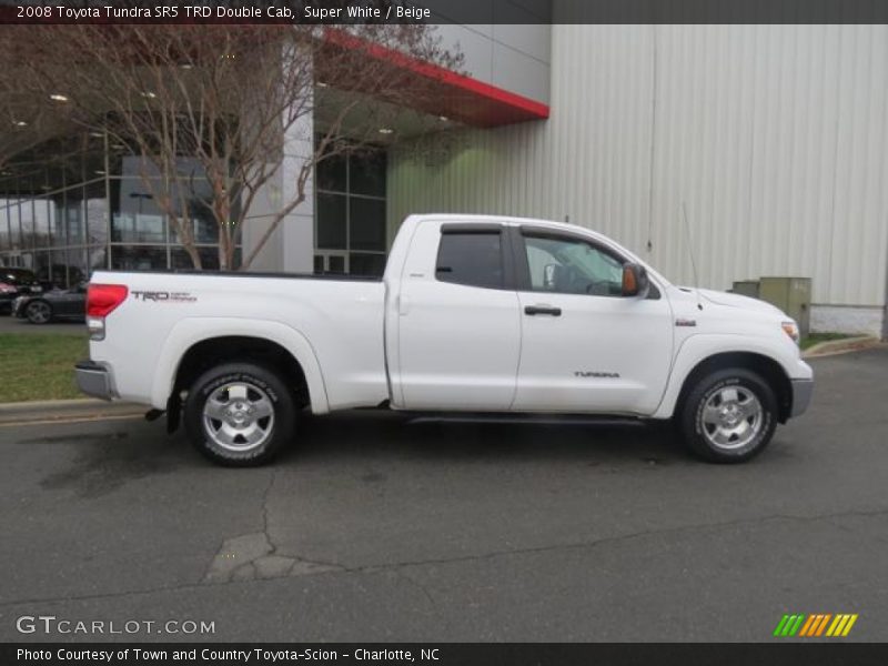 Super White / Beige 2008 Toyota Tundra SR5 TRD Double Cab