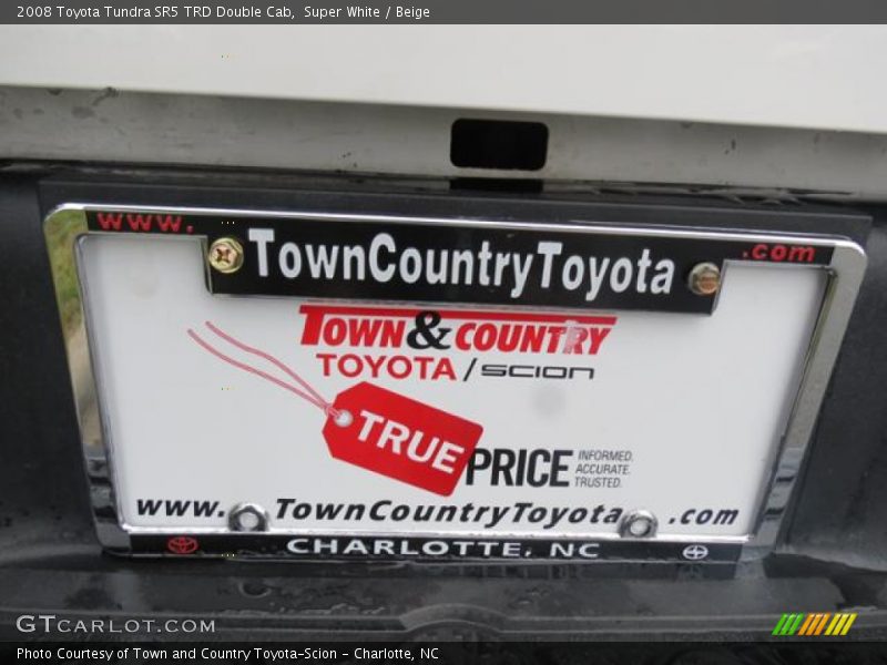 Super White / Beige 2008 Toyota Tundra SR5 TRD Double Cab