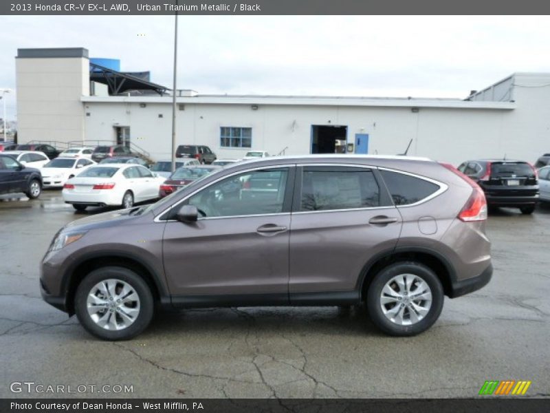 Urban Titanium Metallic / Black 2013 Honda CR-V EX-L AWD