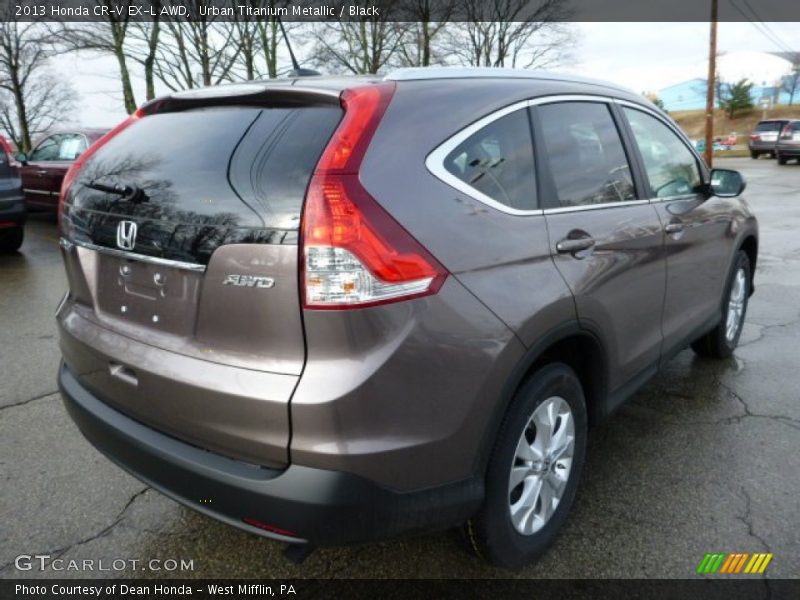 Urban Titanium Metallic / Black 2013 Honda CR-V EX-L AWD