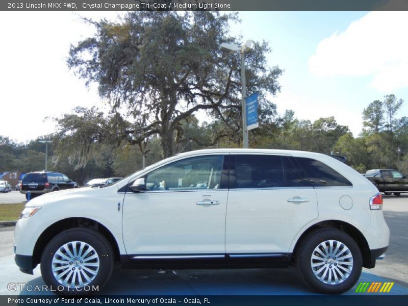 Crystal Champagne Tri-Coat / Medium Light Stone 2013 Lincoln MKX FWD