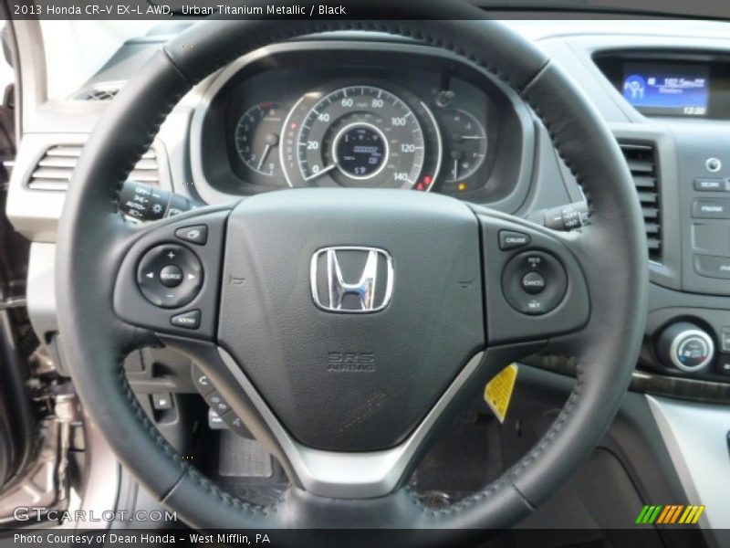 Urban Titanium Metallic / Black 2013 Honda CR-V EX-L AWD