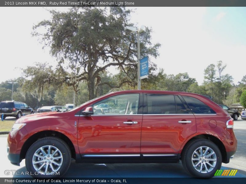 Ruby Red Tinted Tri-Coat / Medium Light Stone 2013 Lincoln MKX FWD