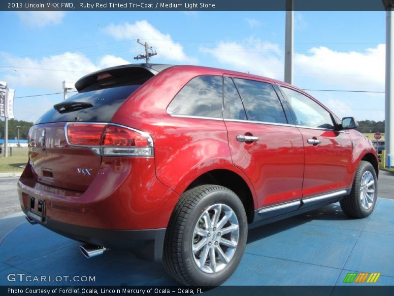 Ruby Red Tinted Tri-Coat / Medium Light Stone 2013 Lincoln MKX FWD
