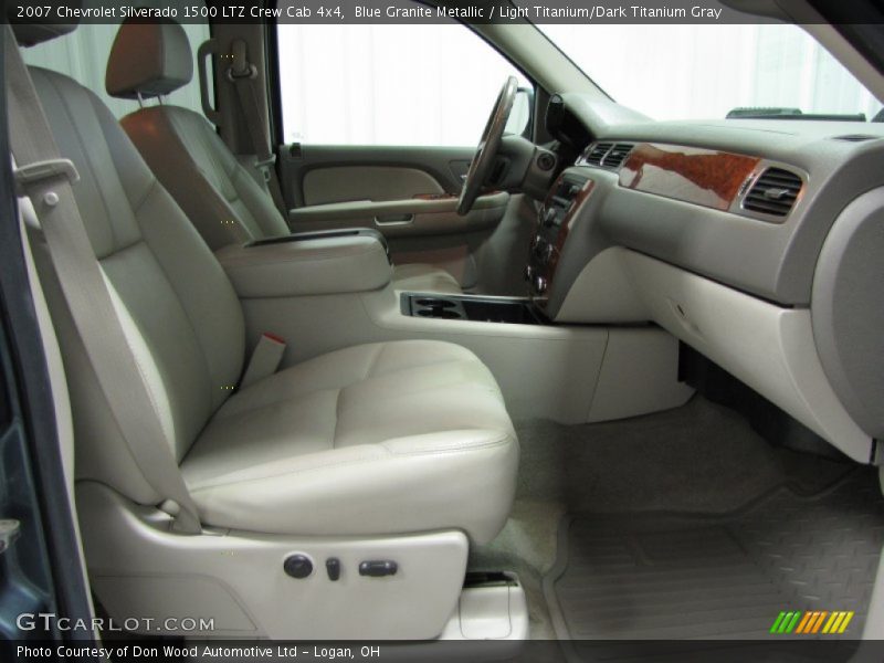 Blue Granite Metallic / Light Titanium/Dark Titanium Gray 2007 Chevrolet Silverado 1500 LTZ Crew Cab 4x4