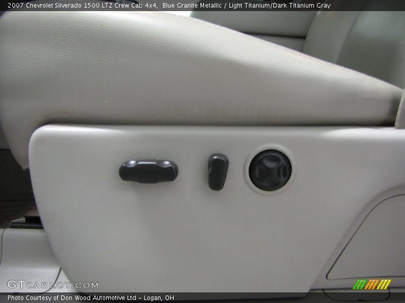 Blue Granite Metallic / Light Titanium/Dark Titanium Gray 2007 Chevrolet Silverado 1500 LTZ Crew Cab 4x4