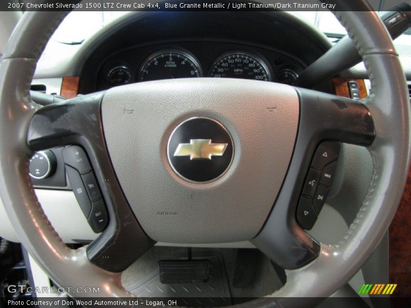 Blue Granite Metallic / Light Titanium/Dark Titanium Gray 2007 Chevrolet Silverado 1500 LTZ Crew Cab 4x4