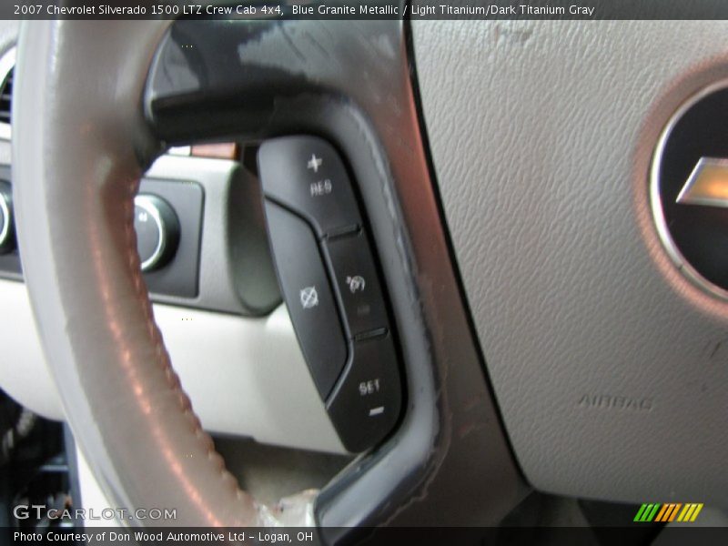 Blue Granite Metallic / Light Titanium/Dark Titanium Gray 2007 Chevrolet Silverado 1500 LTZ Crew Cab 4x4