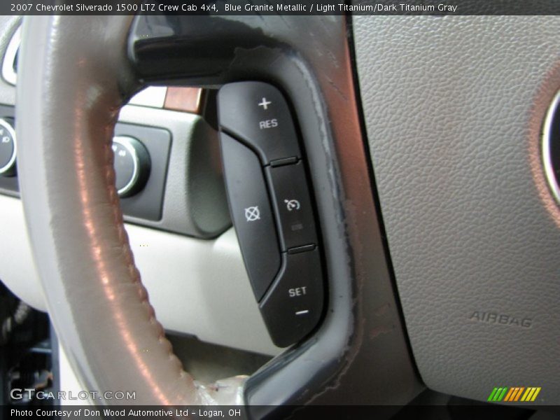 Blue Granite Metallic / Light Titanium/Dark Titanium Gray 2007 Chevrolet Silverado 1500 LTZ Crew Cab 4x4