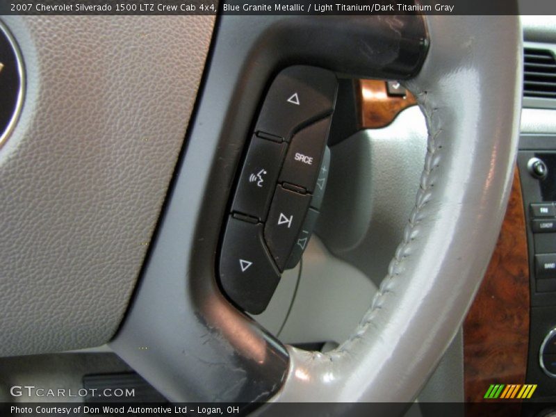 Blue Granite Metallic / Light Titanium/Dark Titanium Gray 2007 Chevrolet Silverado 1500 LTZ Crew Cab 4x4