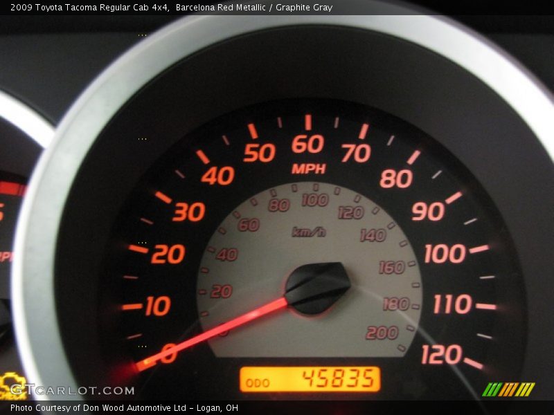 Barcelona Red Metallic / Graphite Gray 2009 Toyota Tacoma Regular Cab 4x4