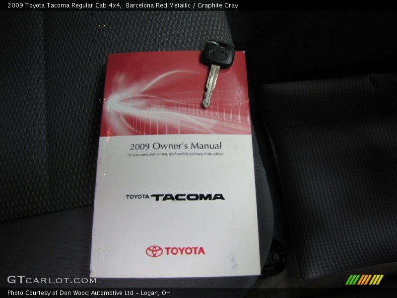 Barcelona Red Metallic / Graphite Gray 2009 Toyota Tacoma Regular Cab 4x4