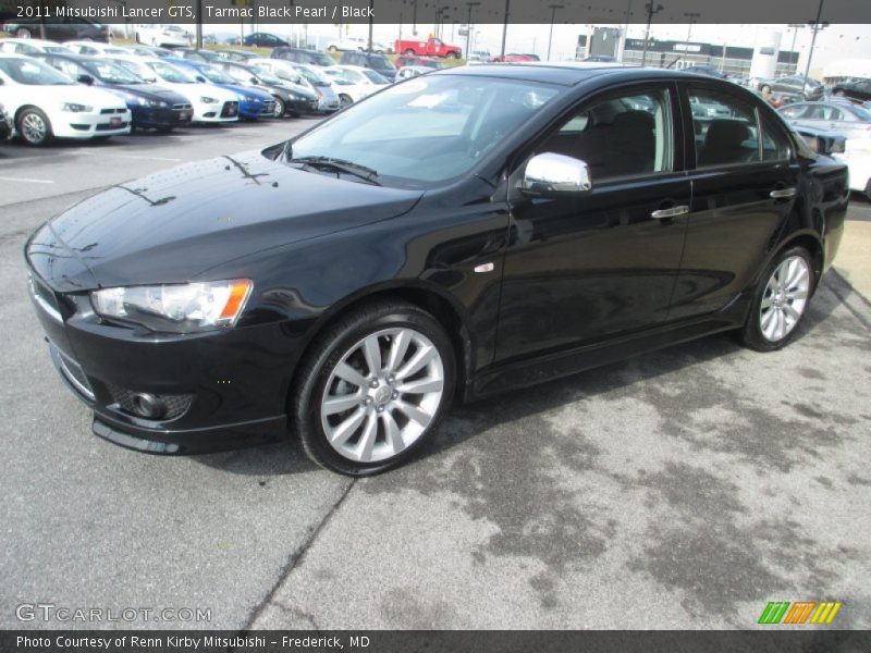 Tarmac Black Pearl / Black 2011 Mitsubishi Lancer GTS