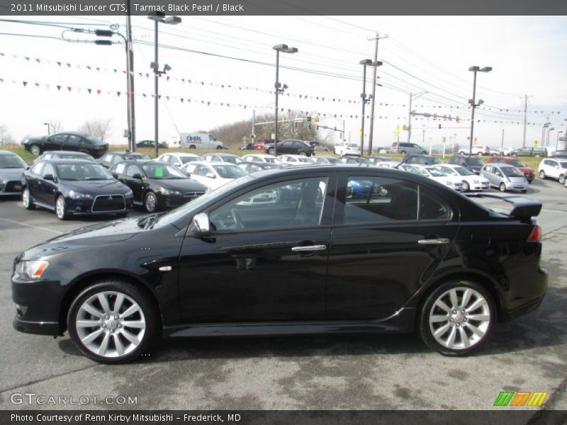 Tarmac Black Pearl / Black 2011 Mitsubishi Lancer GTS