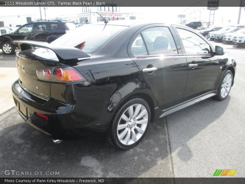 Tarmac Black Pearl / Black 2011 Mitsubishi Lancer GTS