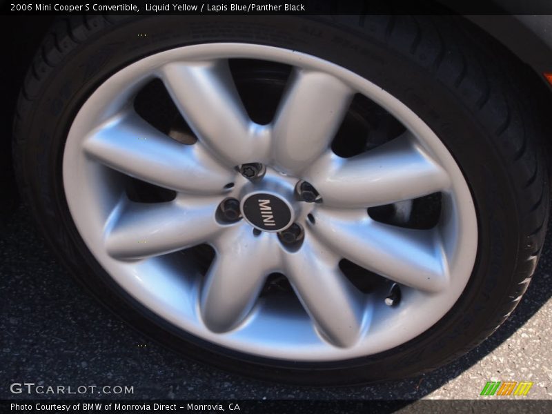 Liquid Yellow / Lapis Blue/Panther Black 2006 Mini Cooper S Convertible
