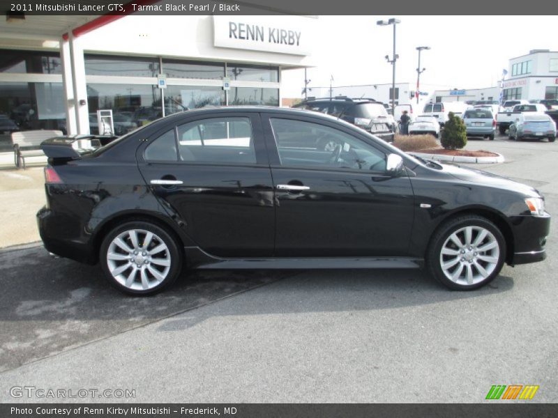 Tarmac Black Pearl / Black 2011 Mitsubishi Lancer GTS