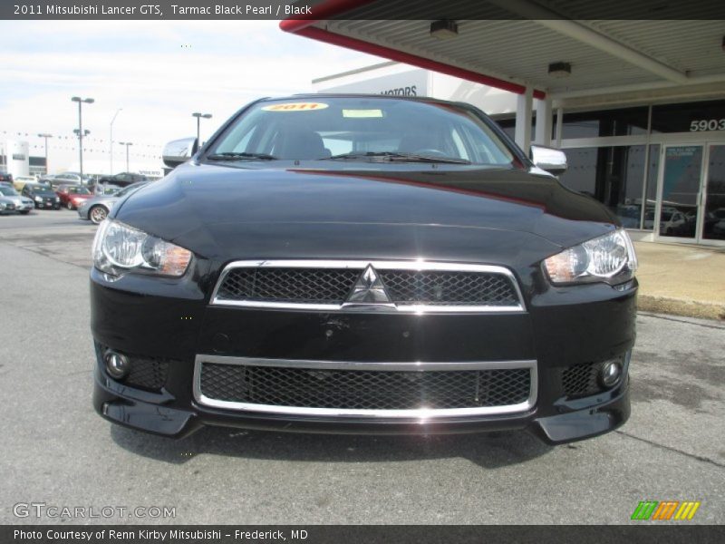 Tarmac Black Pearl / Black 2011 Mitsubishi Lancer GTS