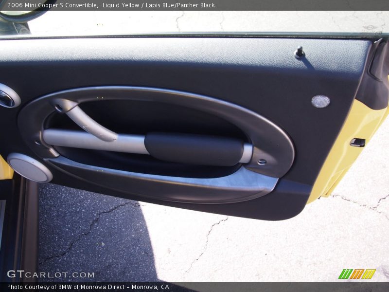 Liquid Yellow / Lapis Blue/Panther Black 2006 Mini Cooper S Convertible