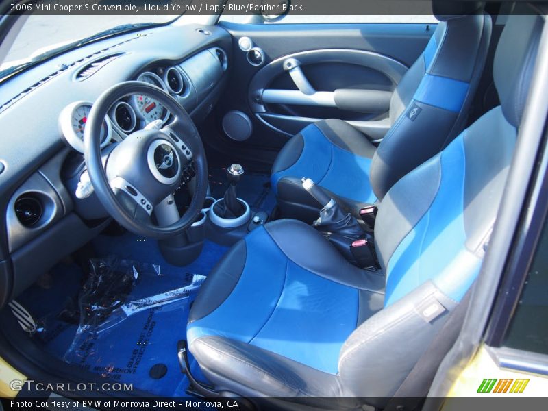Liquid Yellow / Lapis Blue/Panther Black 2006 Mini Cooper S Convertible