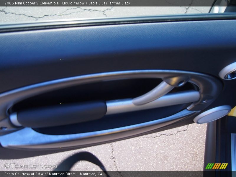 Liquid Yellow / Lapis Blue/Panther Black 2006 Mini Cooper S Convertible