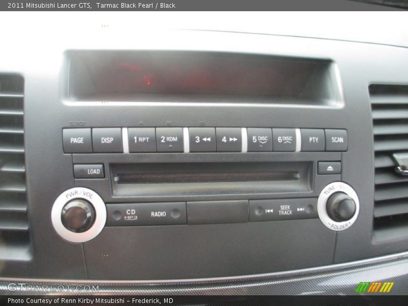 Tarmac Black Pearl / Black 2011 Mitsubishi Lancer GTS