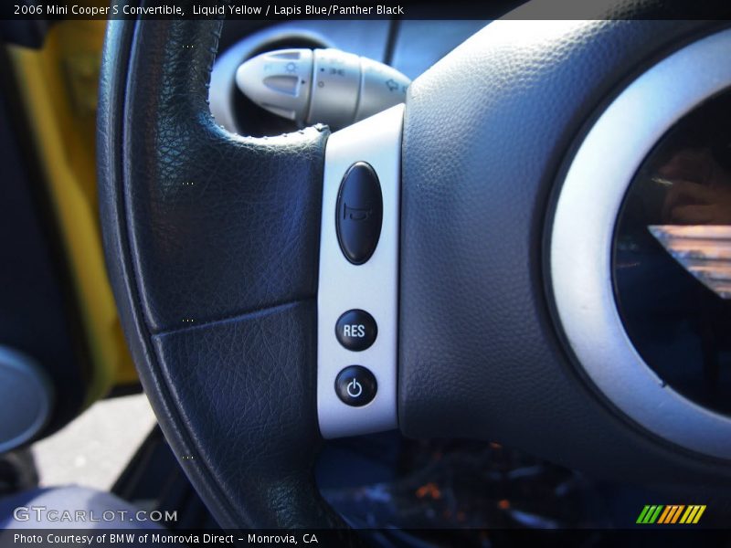 Liquid Yellow / Lapis Blue/Panther Black 2006 Mini Cooper S Convertible