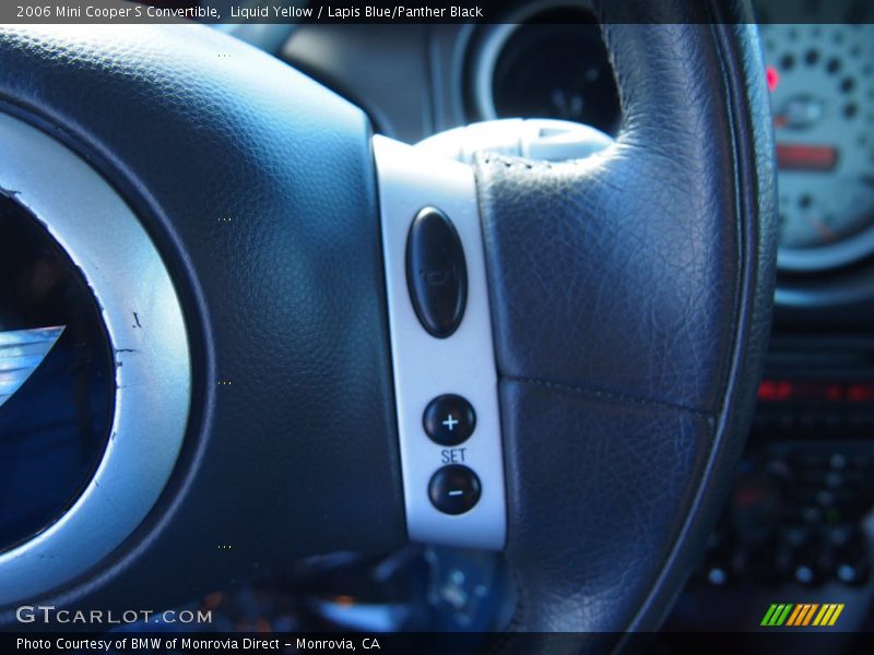 Liquid Yellow / Lapis Blue/Panther Black 2006 Mini Cooper S Convertible