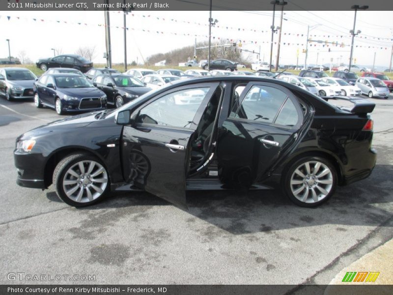 Tarmac Black Pearl / Black 2011 Mitsubishi Lancer GTS