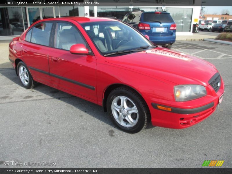 Rally Red / Dark Gray 2004 Hyundai Elantra GT Sedan