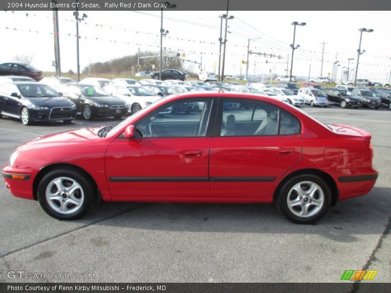 Rally Red / Dark Gray 2004 Hyundai Elantra GT Sedan