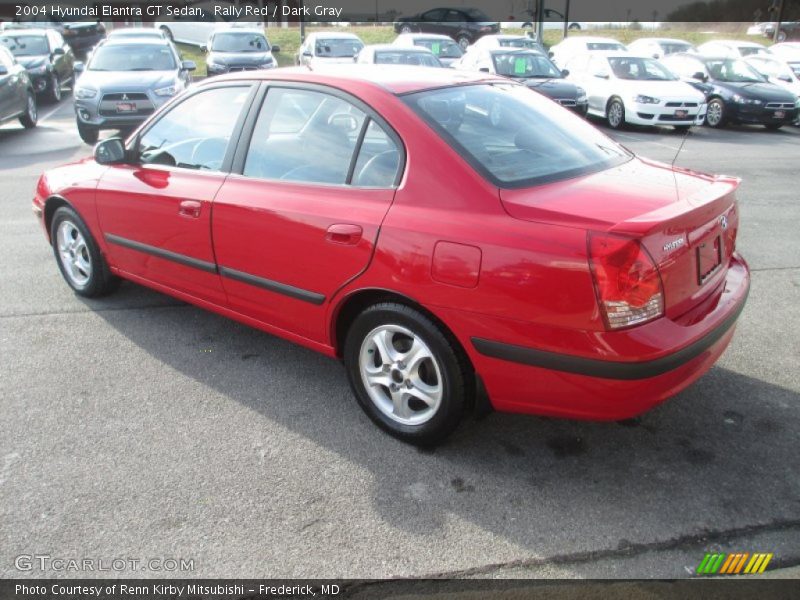 Rally Red / Dark Gray 2004 Hyundai Elantra GT Sedan