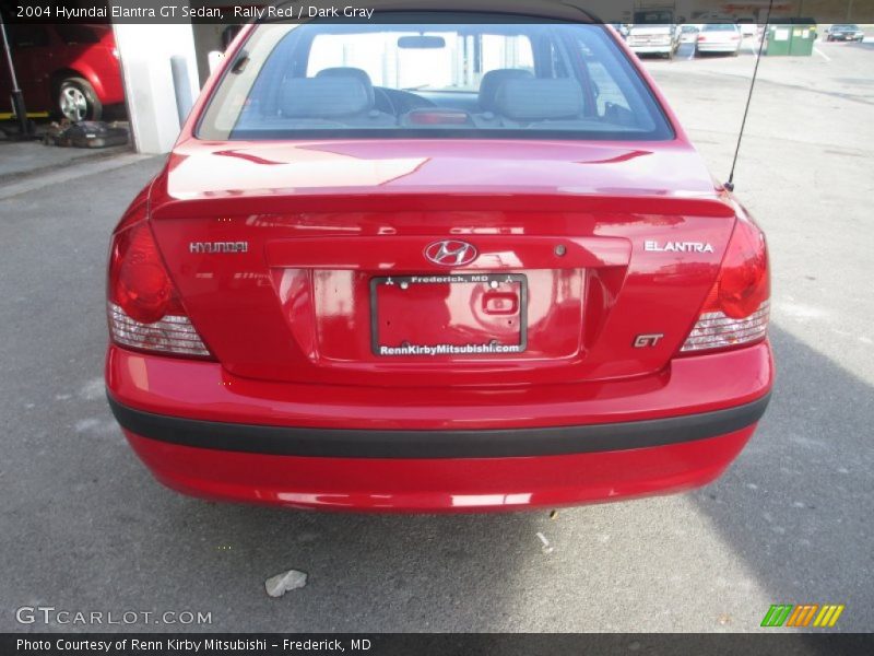 Rally Red / Dark Gray 2004 Hyundai Elantra GT Sedan