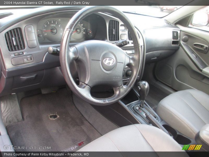 Rally Red / Dark Gray 2004 Hyundai Elantra GT Sedan