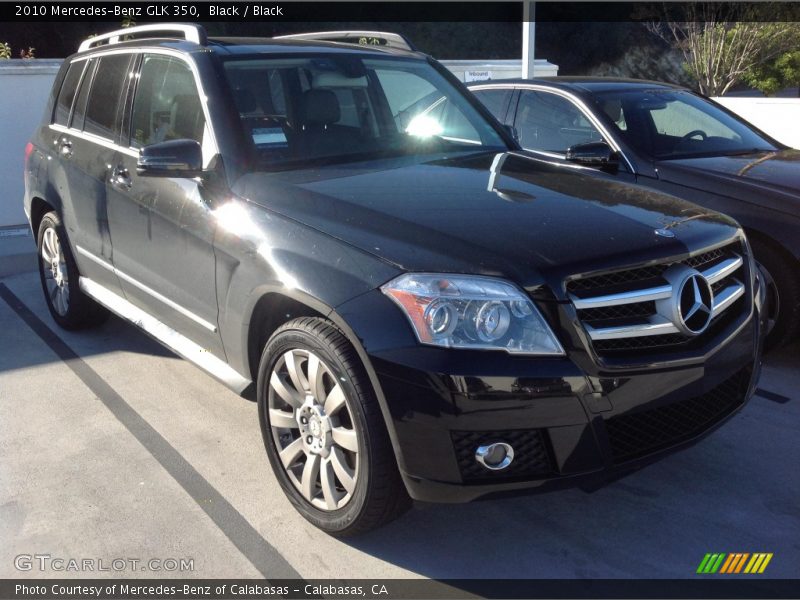 Black / Black 2010 Mercedes-Benz GLK 350