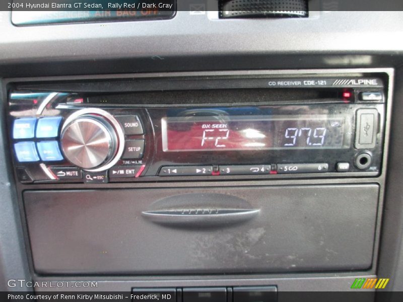 Rally Red / Dark Gray 2004 Hyundai Elantra GT Sedan