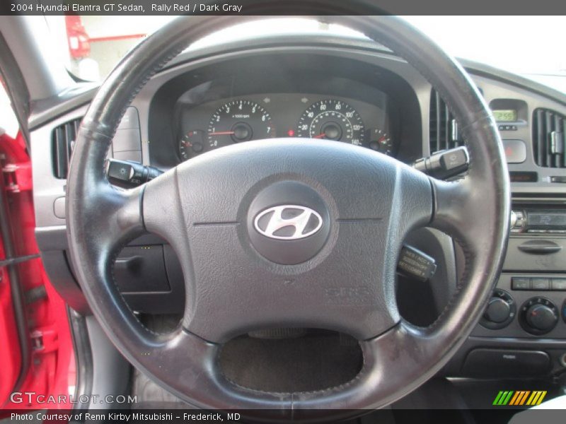 Rally Red / Dark Gray 2004 Hyundai Elantra GT Sedan