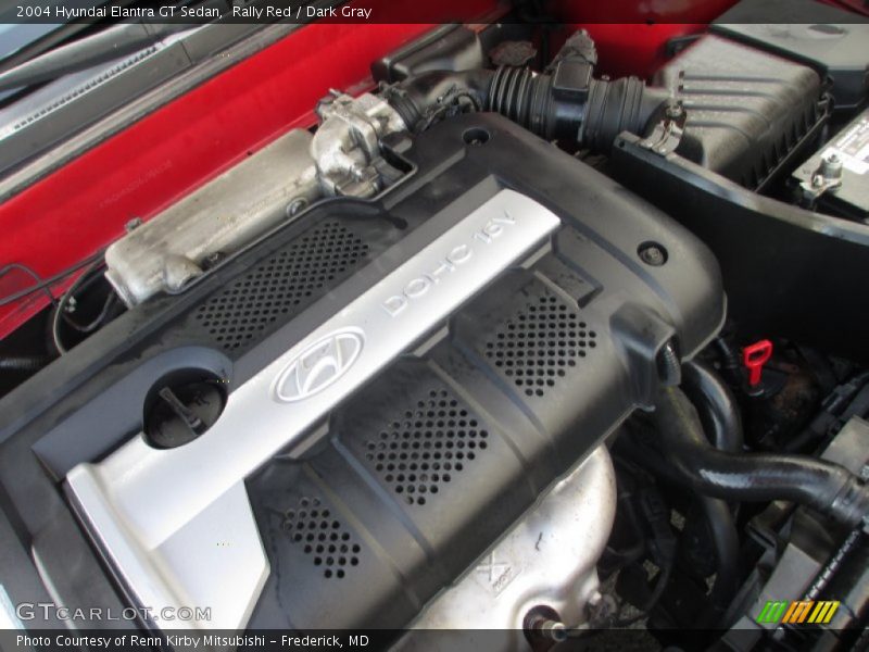 Rally Red / Dark Gray 2004 Hyundai Elantra GT Sedan